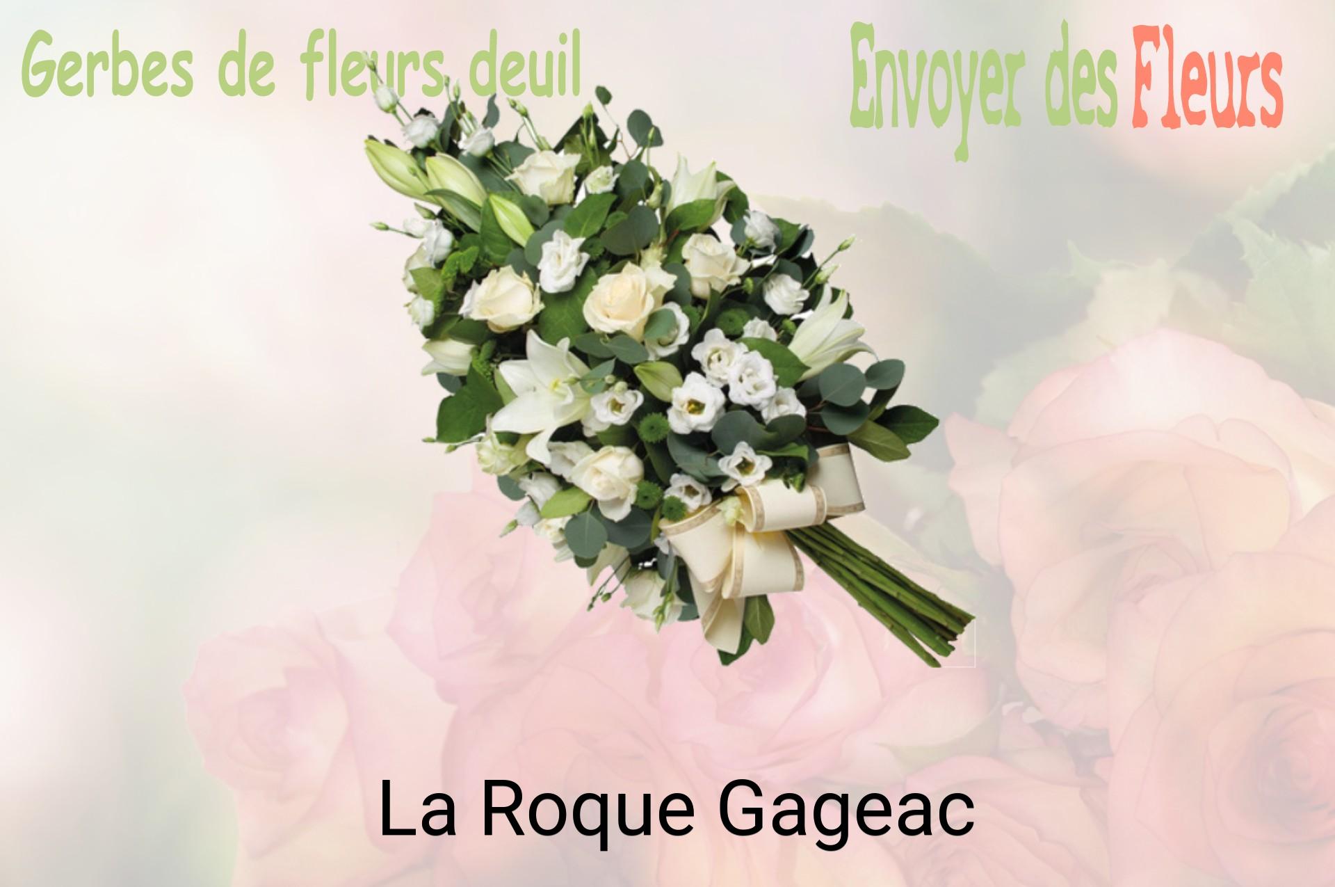 Gerbe de fleurs de deuil livrée à La Roque-Gageac